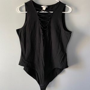 Black bodysuit from H&M